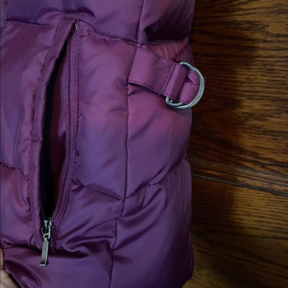 Eddie Bauer Plum Purple Premium Goose Down Puffer Vest - Picture 2 of 4